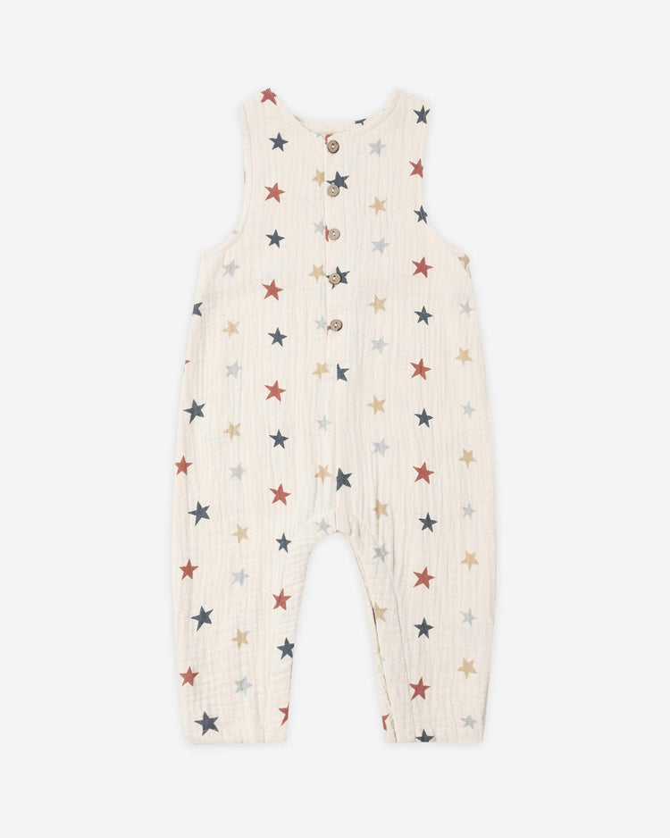 Little rylee + cru kids button jumpsuit in stars