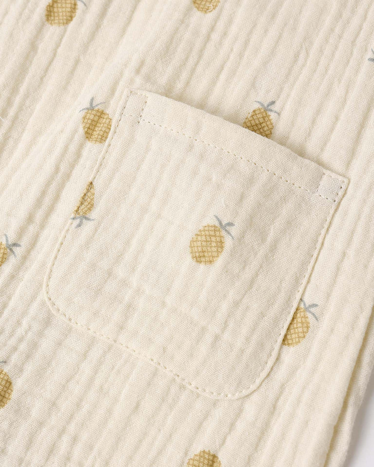 rylee + cru button jumpsuit in pineapple kids Little