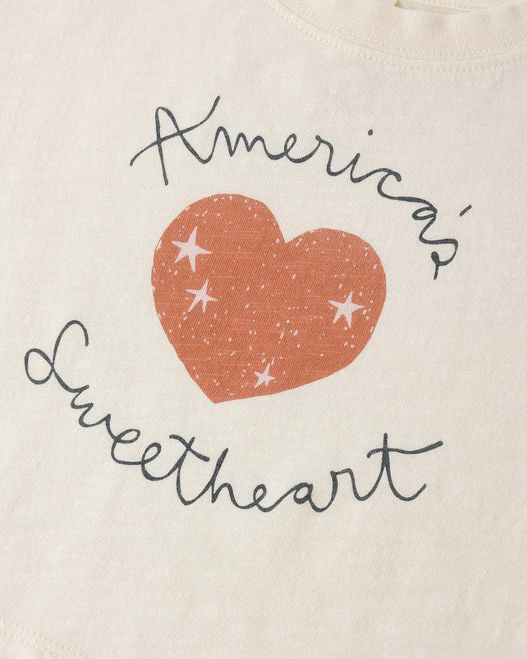 Little rylee + cru kids boxy tee in americas sweetheart