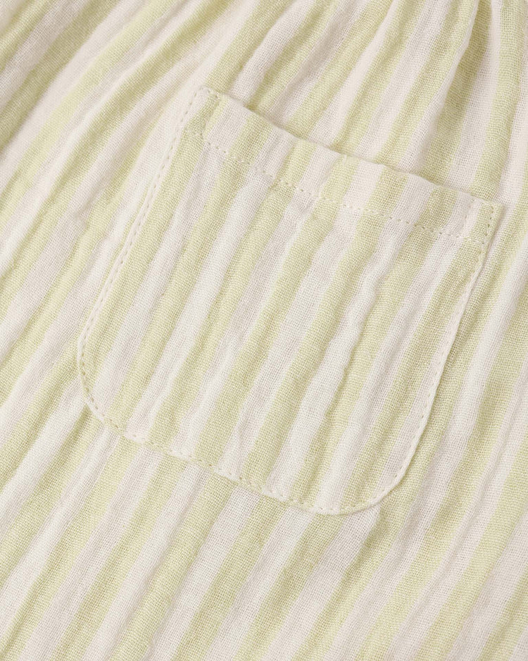 rylee + cru rowan pant in citron stripe baby Little
