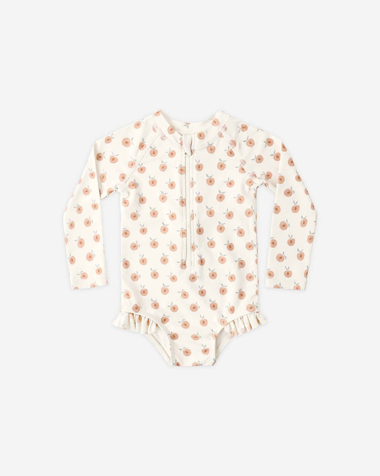 rylee + cru rashguard one - piece in peaches kids Little