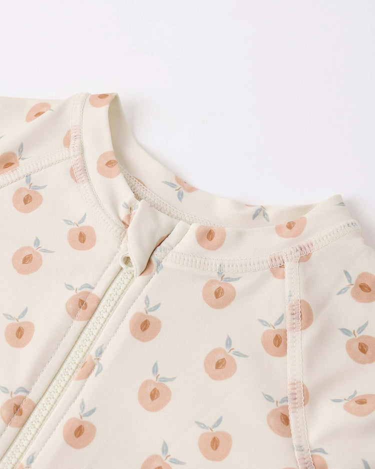 rylee + cru rashguard one - piece in peaches kids Little