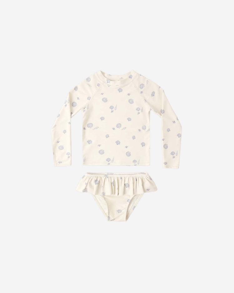 rylee + cru rashguard girls set in seashells kids Little