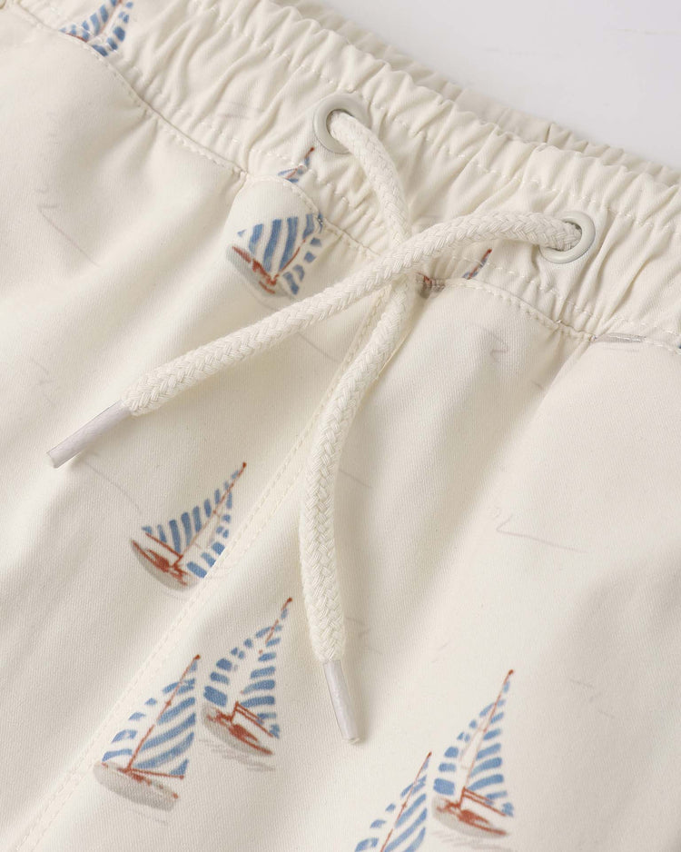 Little rylee + cru kids boardshort in sail
