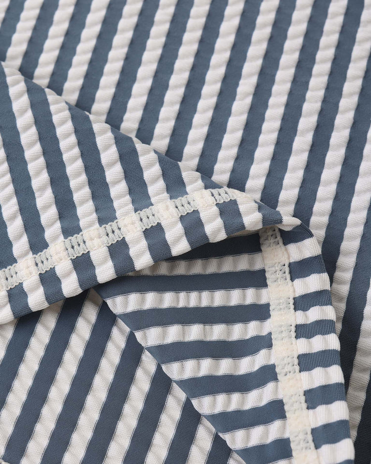 Little rylee + cru kids boys rashguard set in navy stripe