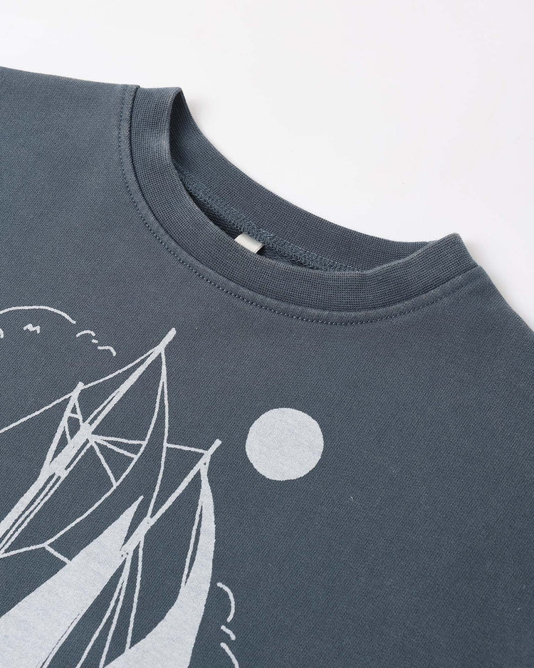 Little rylee + cru kids sweatshirt in seas the day