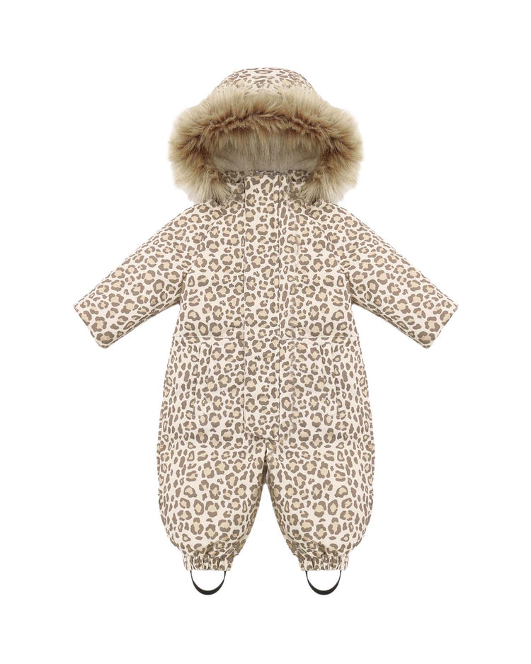 ski snowsuit in leopard