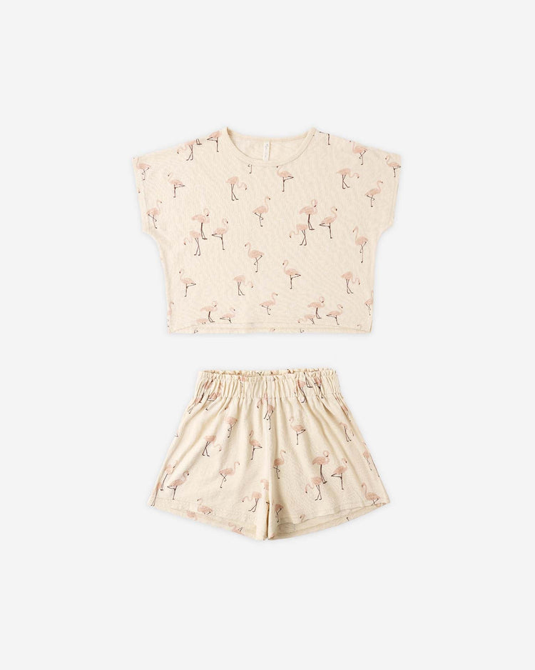 rylee + cru raegan set in flamingo kids Little