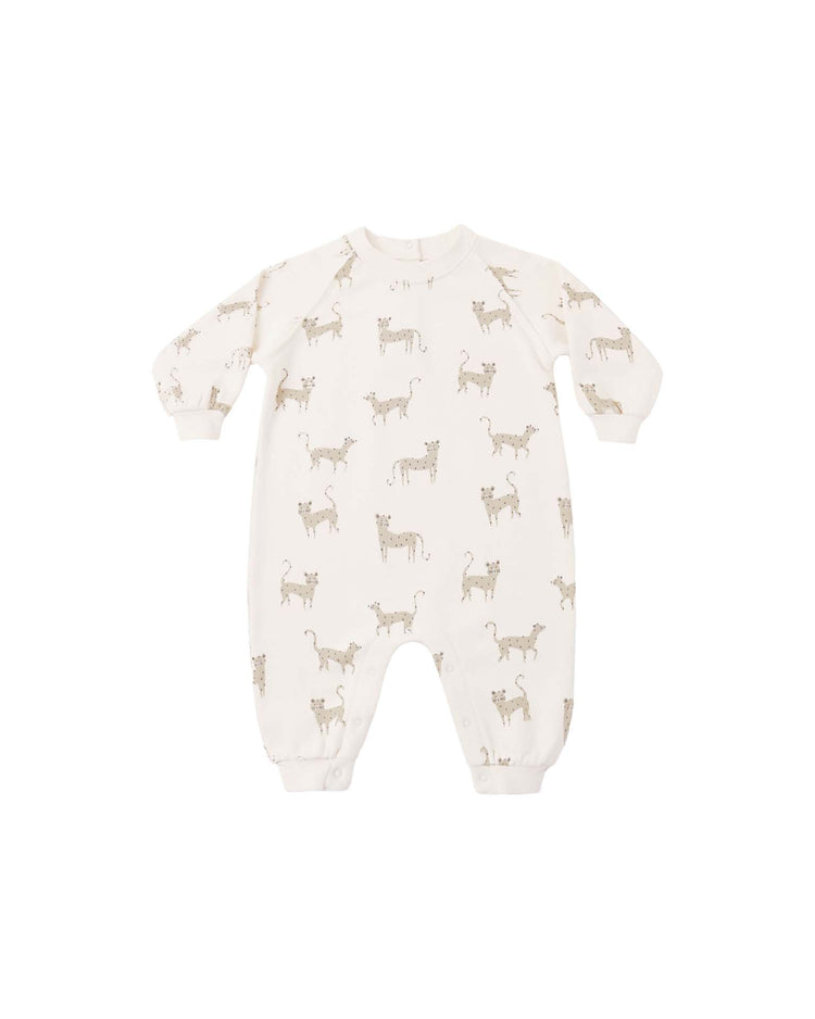 raglan jumpsuit in leopards