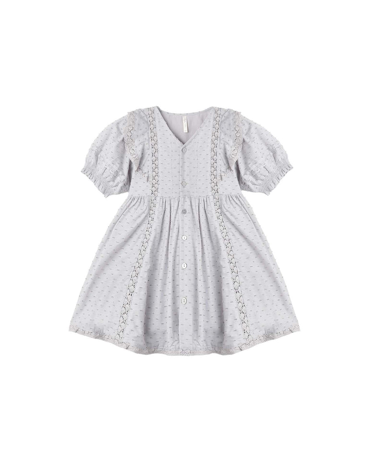 lana dress in dusty blue