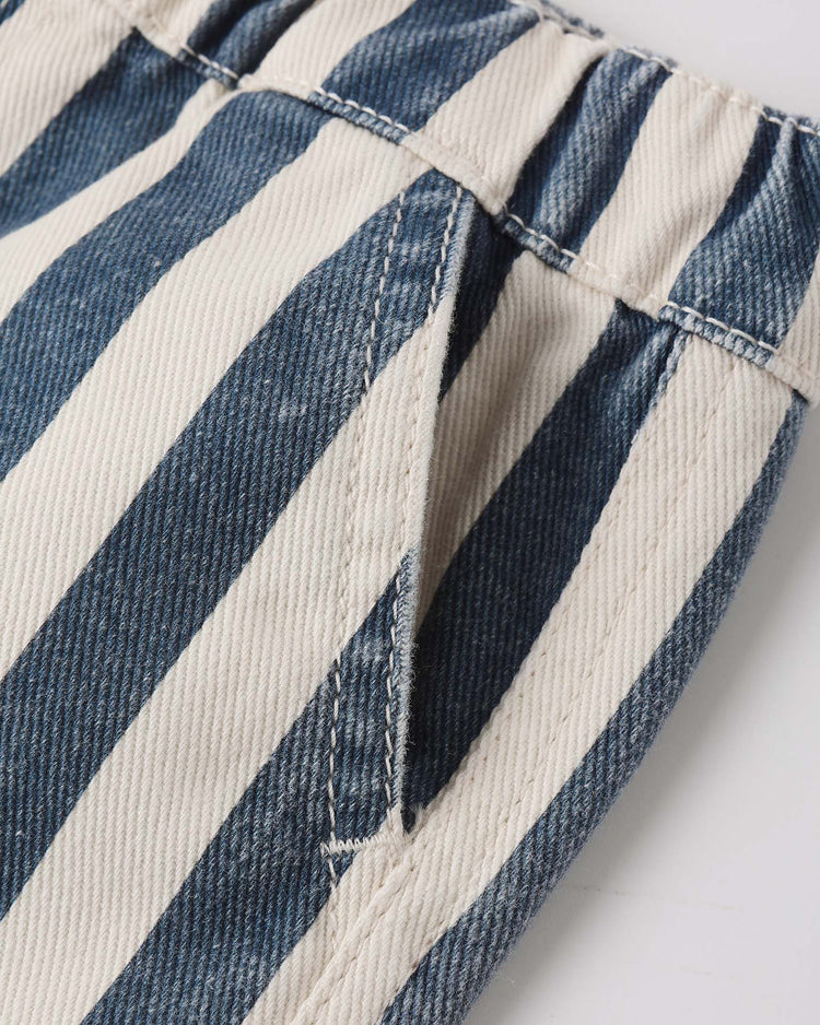Little rylee + cru kids dawson short in navy stripe