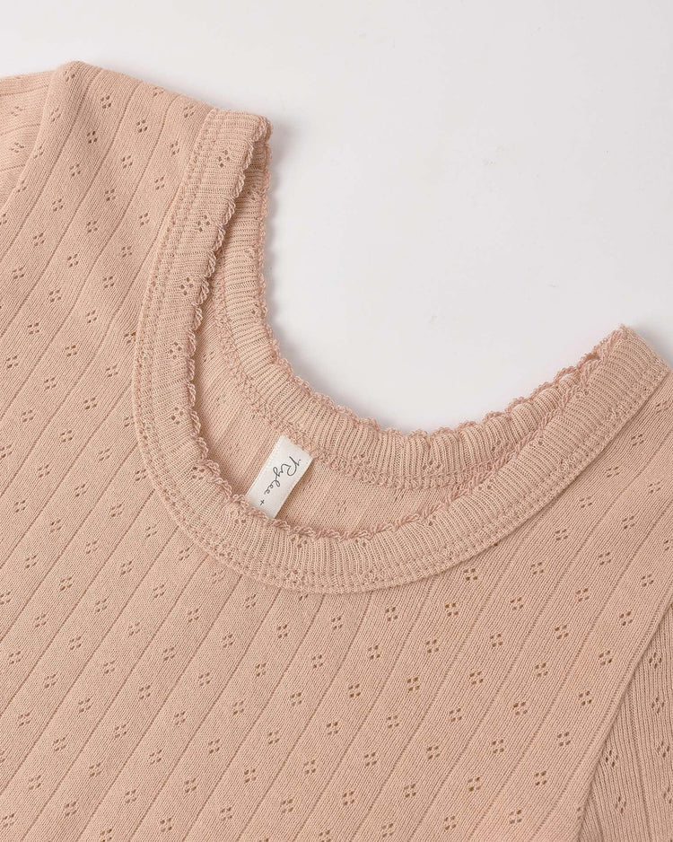 rylee + cru pointelle tee in melon kids Little