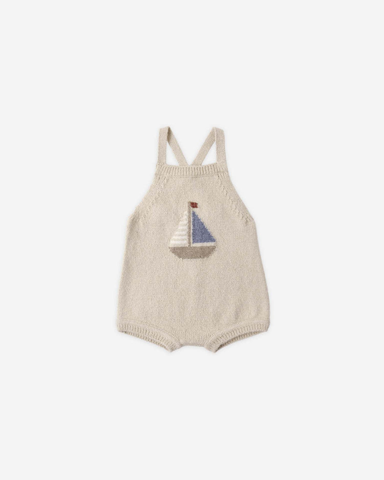rylee + cru fisher romper in sailboat kids Little