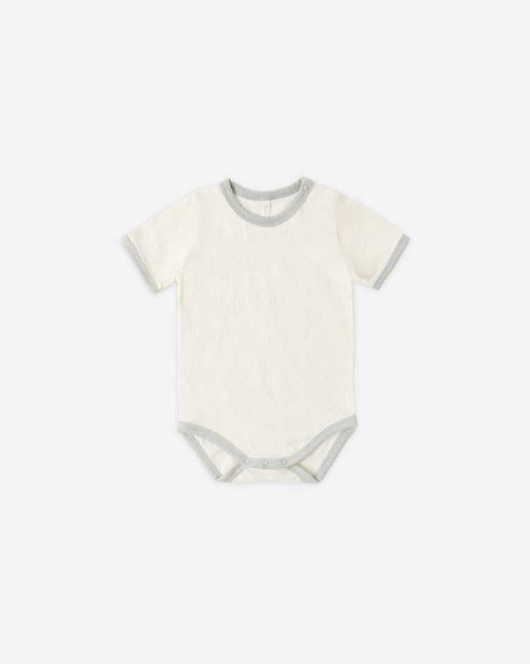 rylee + cru ringer bodysuit in seafoam kids Little