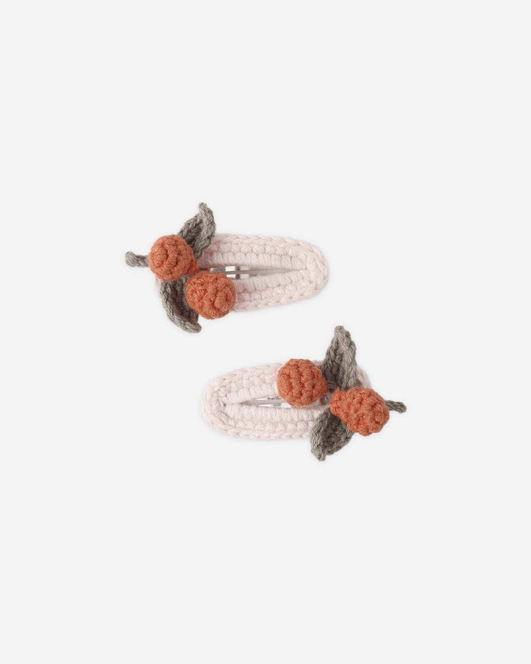 rylee + cru crochet clip set in cherries accessories Little