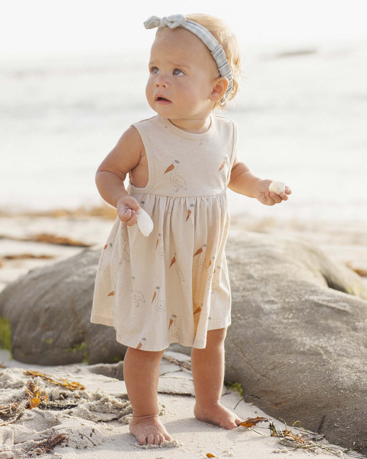 rylee + cru layla dress in pelican kids Little