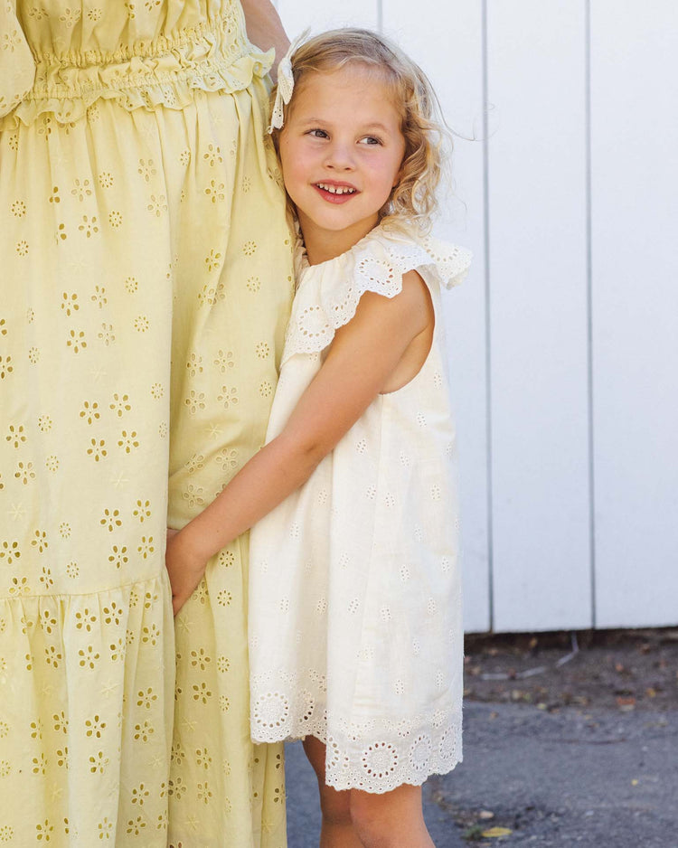 rylee + cru marina dress in ivory kids Little