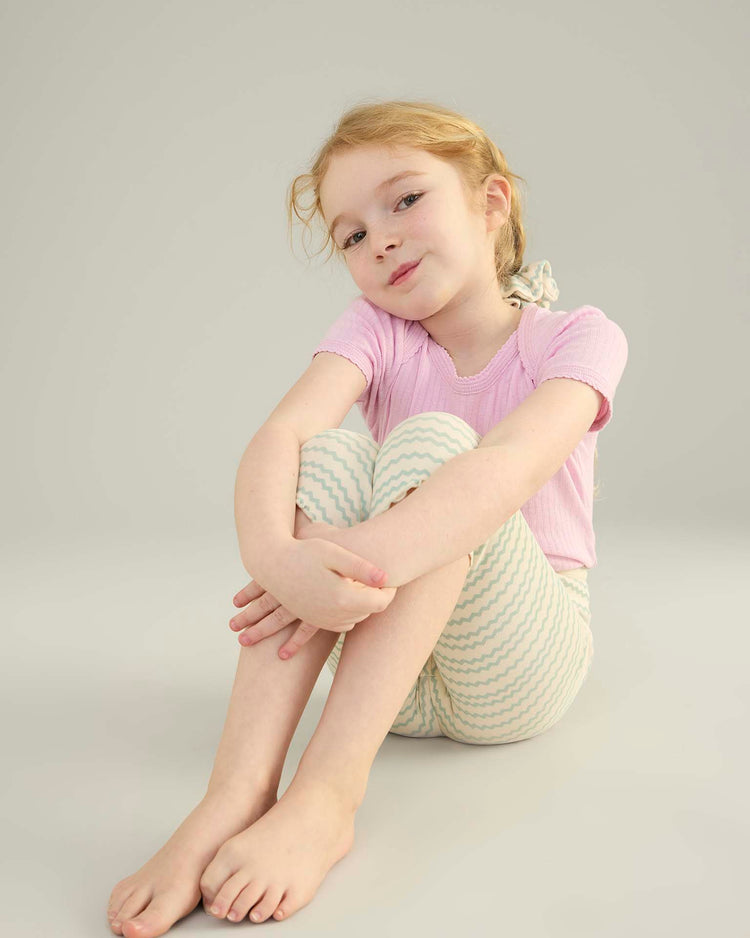 soor ploom capri legging in ric rac print, mentha kids Little