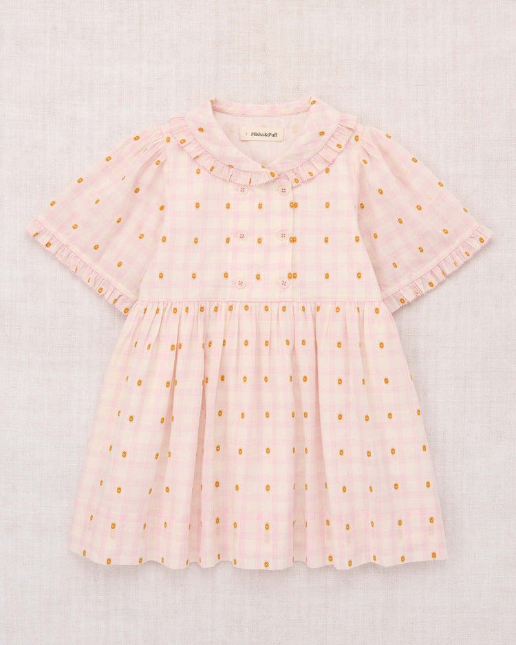 misha + puff voyage dress in azalea blossom plaid kids Little