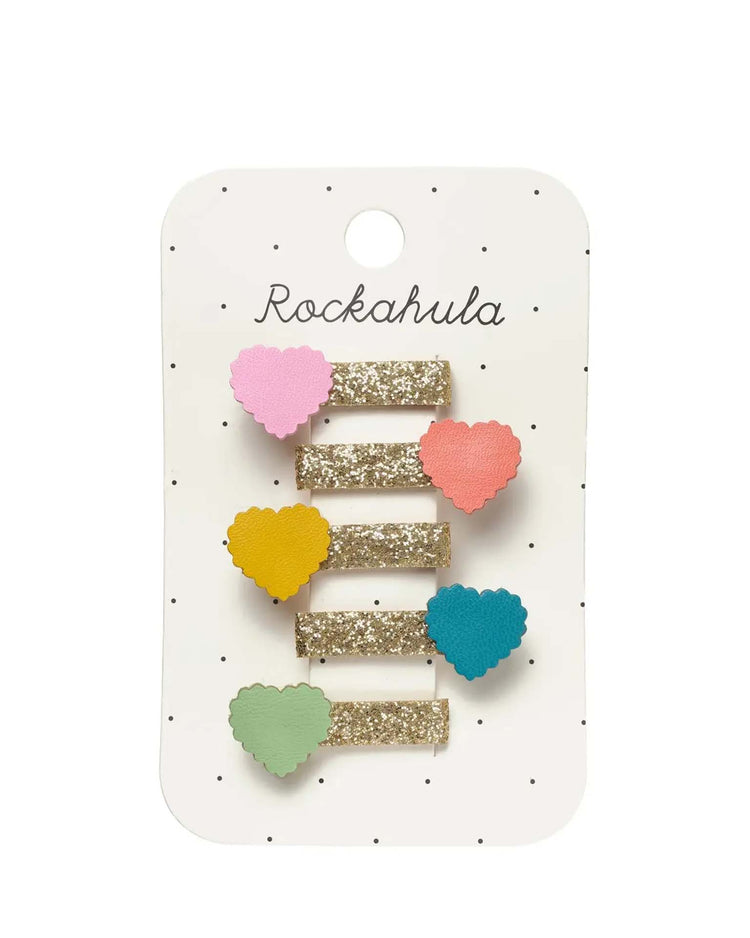 rockahula kids scallop heart mini clips accessories Little