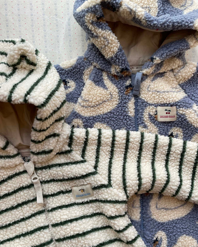 jody teddy onesie in swan