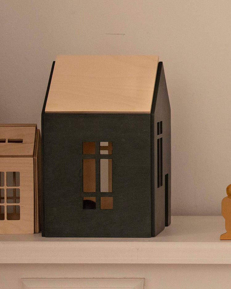 Little babai play large magnetic dollhouse in magic forest
