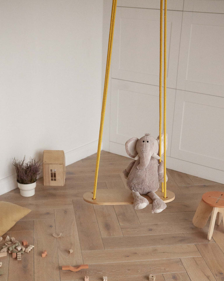 babai natural swing in sand play Little