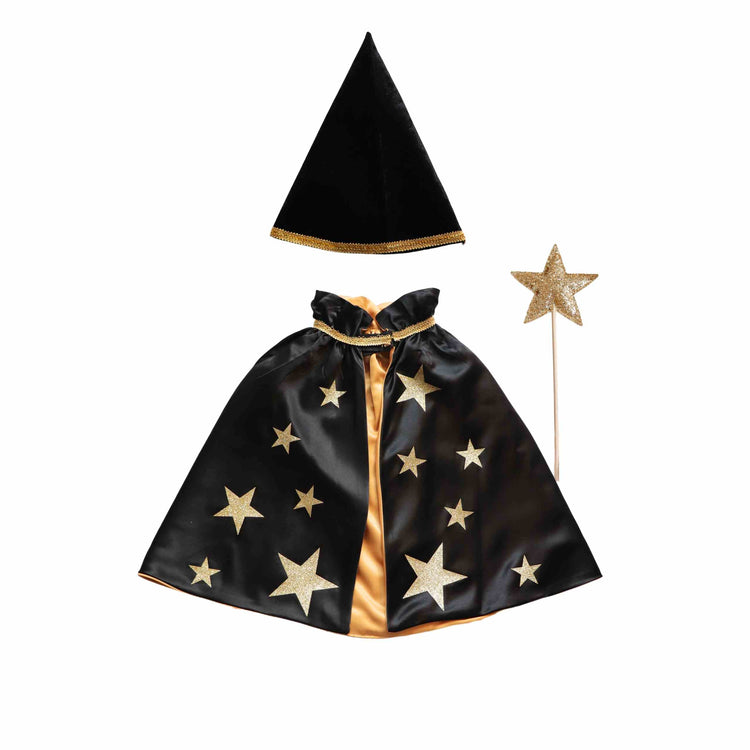 Little Bailey and Ava Dragon and Wizard Costume Gift Set in Green + Black