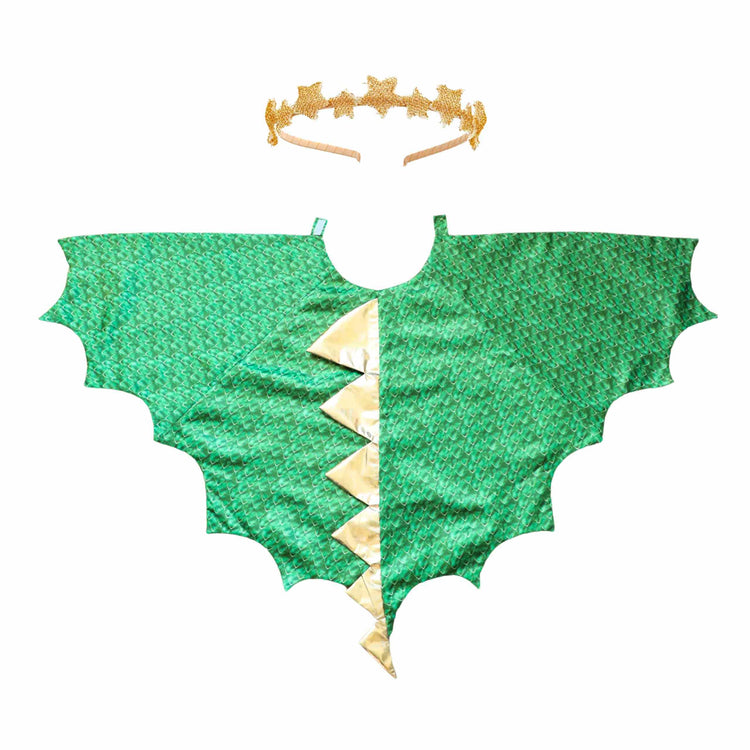 Little Bailey and Ava Dragon and Wizard Costume Gift Set in Green + Black