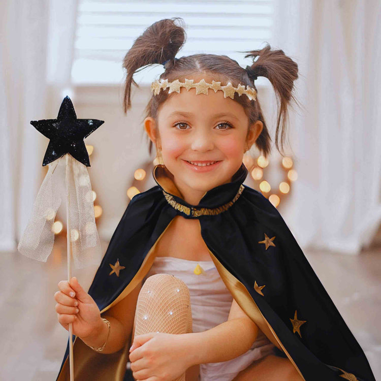 Little Bailey and Ava Dragon and Wizard Costume Gift Set in Green + Black