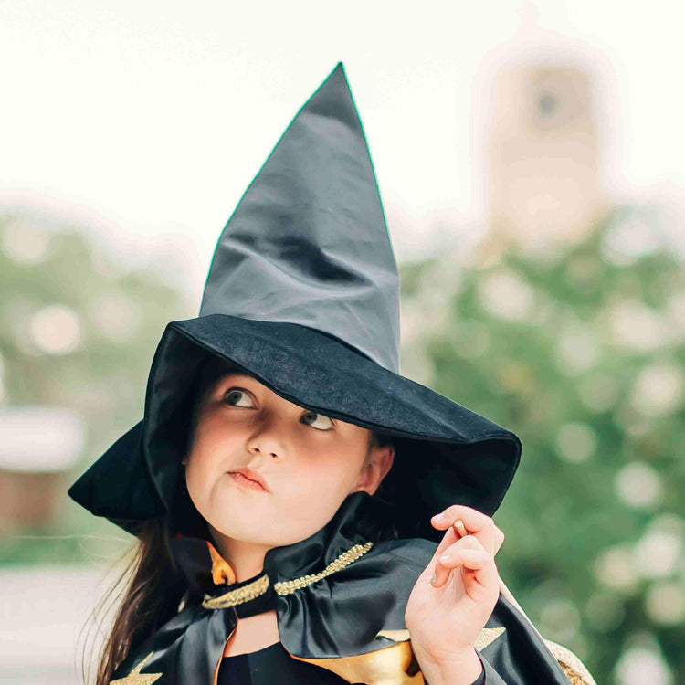 Little Bailey and Ava Costumes & Accessories KIds Velvet Witch Hat - Black