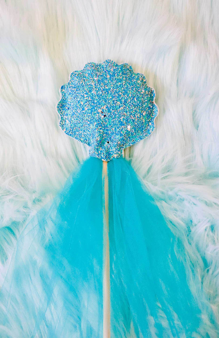 Little Bailey and Ava Mermaid Gift Set in Gold + Blue