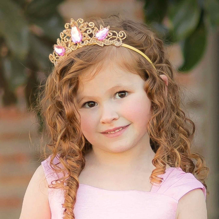 Little Bailey and Ava Crowns & Tiaras Raven Princess Crown in Pink