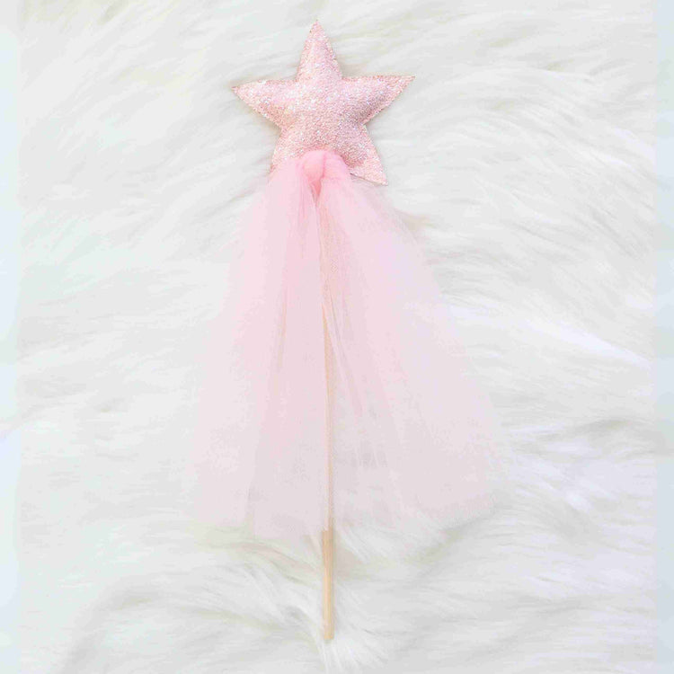 Little Bailey and Ava Wands Sparkle Magic Wand in Pink + Pink
