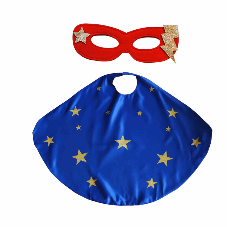 Little Bailey and Ava Costumes & Accessories Superhero Star Costume Set in Blue