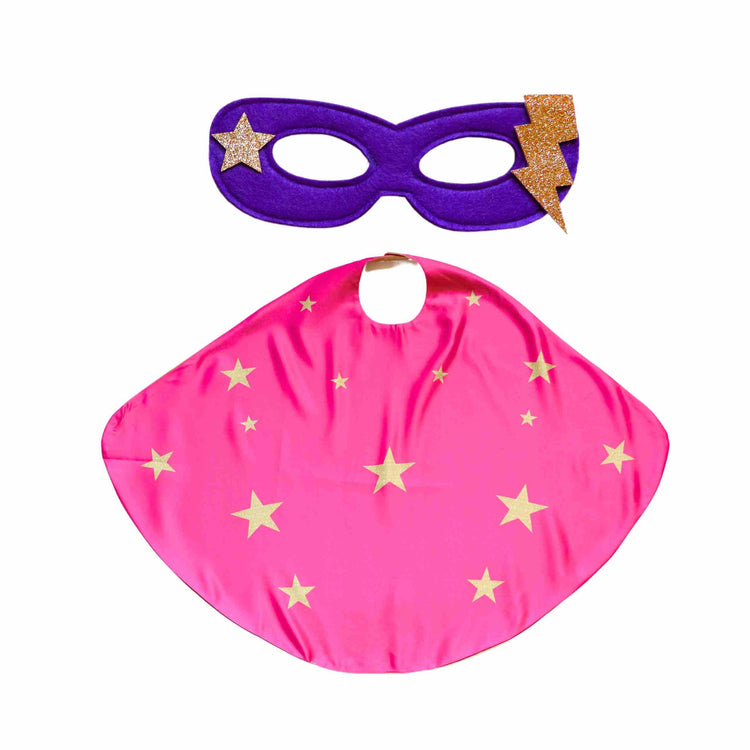 Little Bailey and Ava Costumes & Accessories Superhero Star Costume Set in Pink