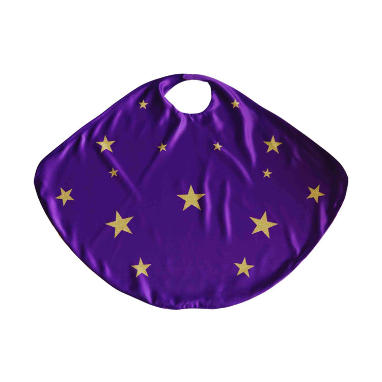 Little Bailey and Ava Superhero Star Power Cape Set in Purple