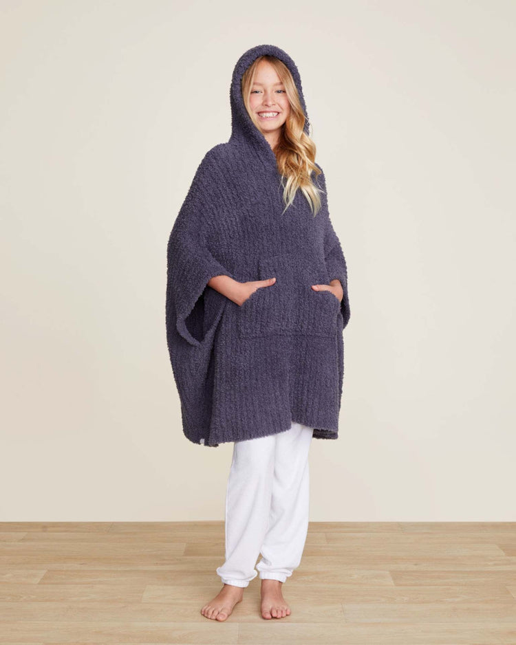 Little barefoot dreams home One Size CozyChic youth ribbed cozy in pacific blue