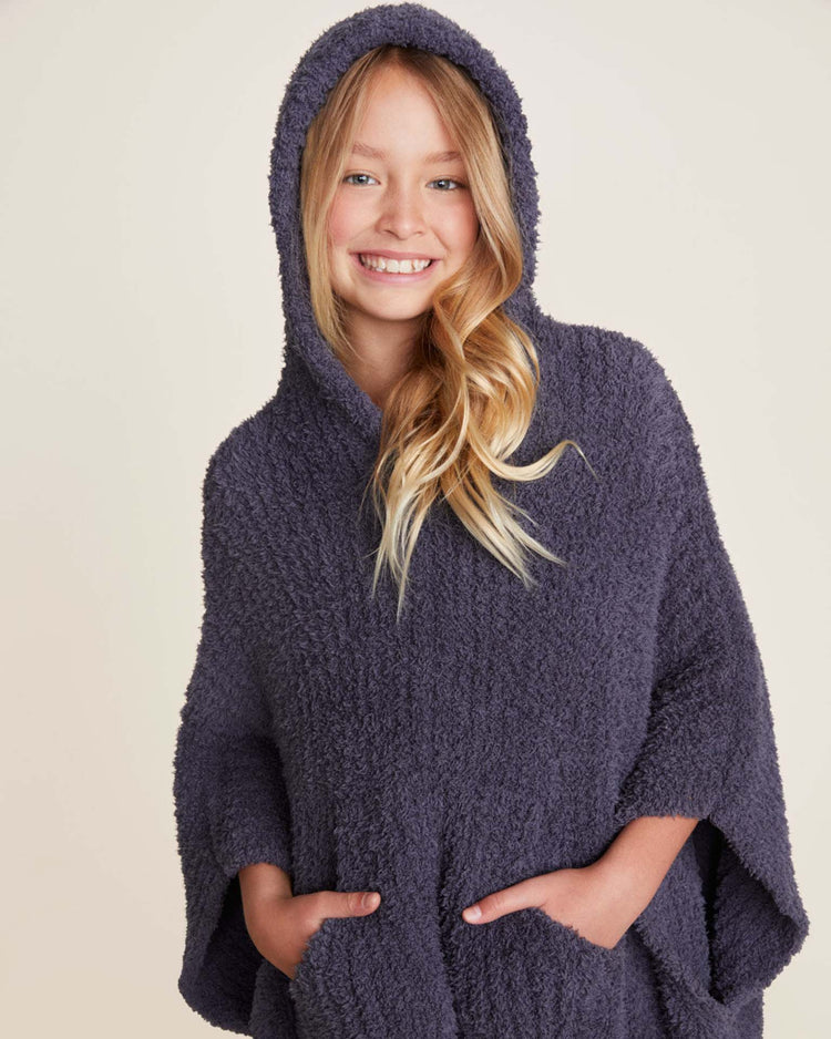 Little barefoot dreams home One Size CozyChic youth ribbed cozy in pacific blue