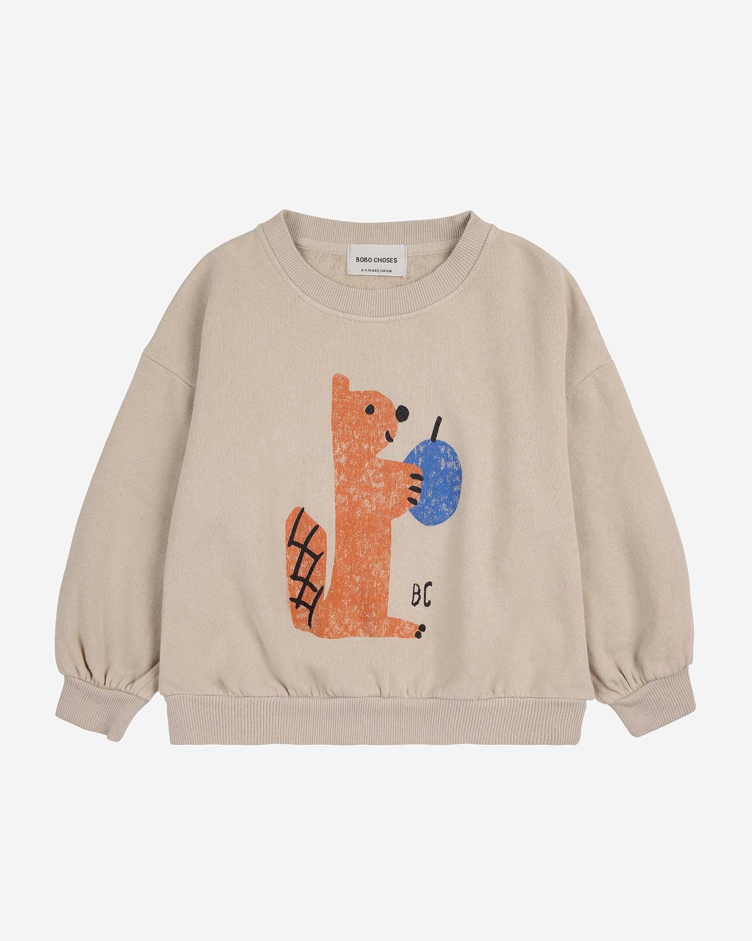 bobo choses hungry squirrel sweatshirt at Little