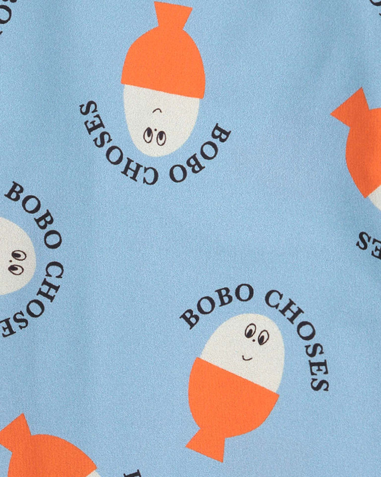 bobo choses morning egg all over swim overall in light blue baby Little