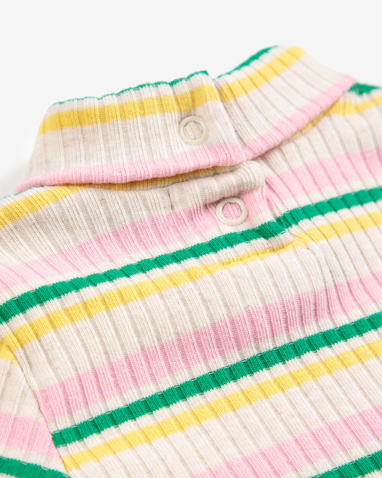 bobo choses striped turtleneck in multicolor baby Little