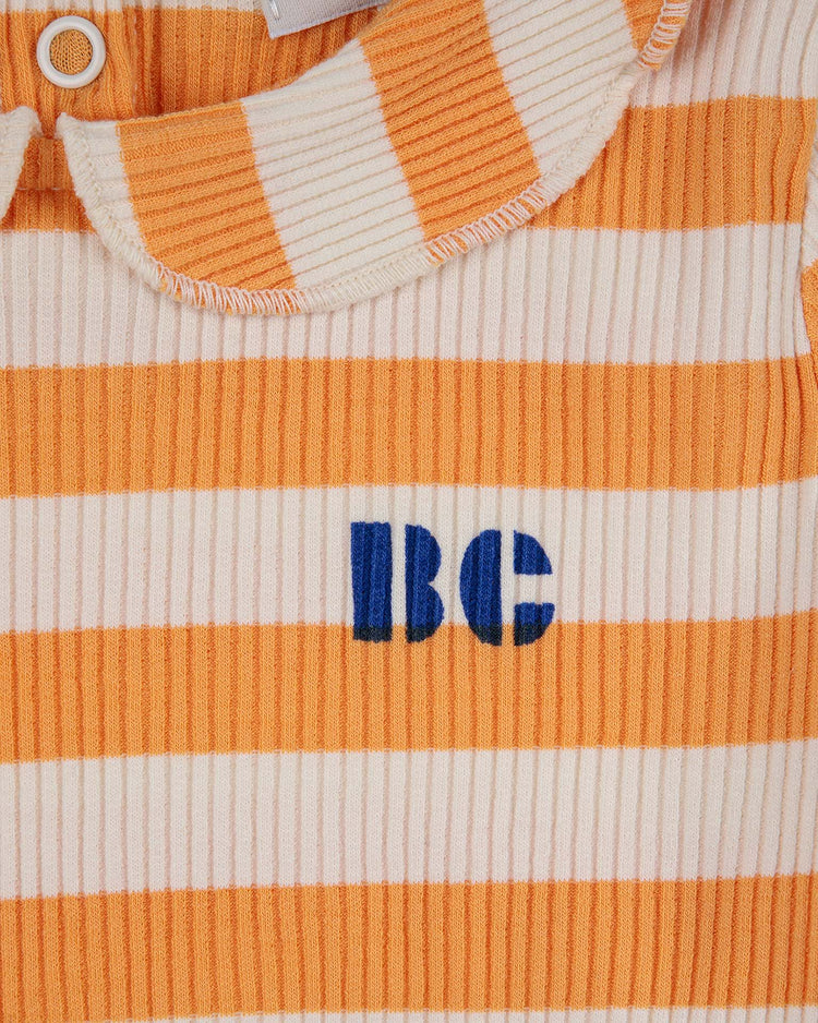 Little bobo choses baby yellow stripe ribbed baby blouse
