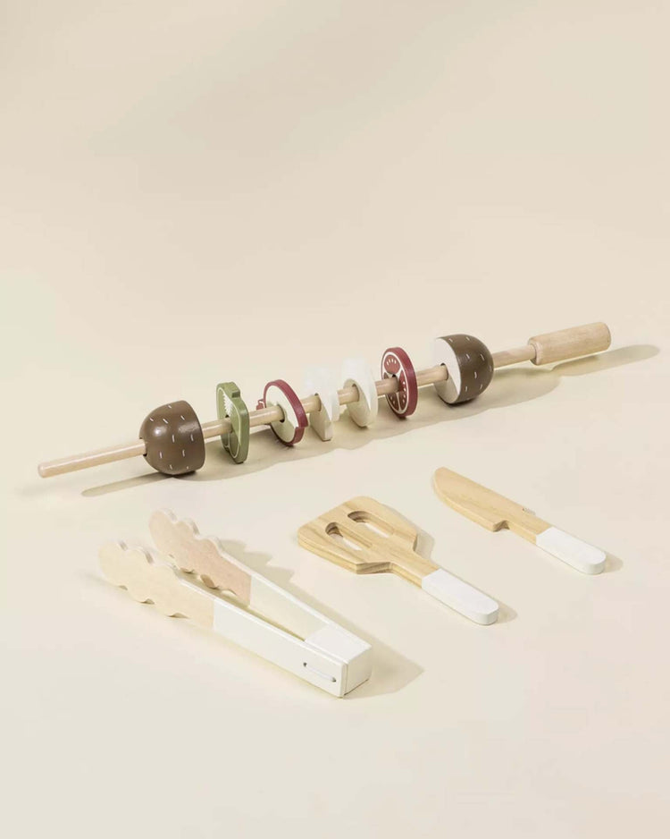 Little coco village play wooden barbecue playset