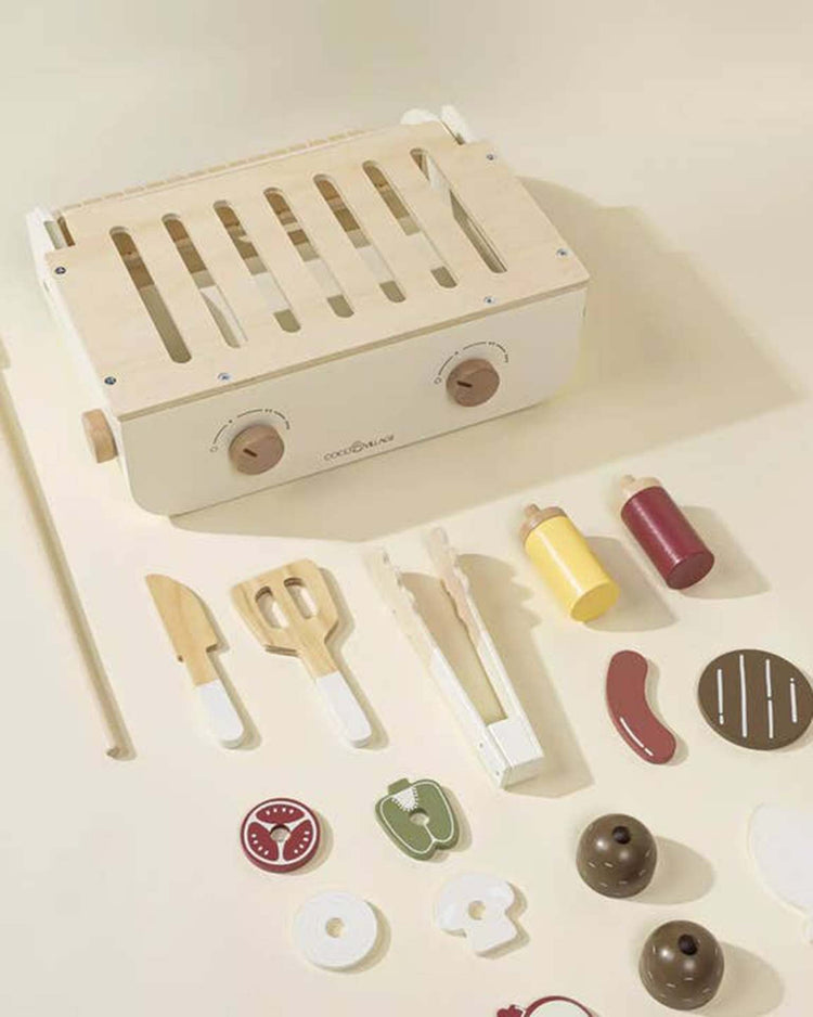 Little coco village play wooden barbecue playset