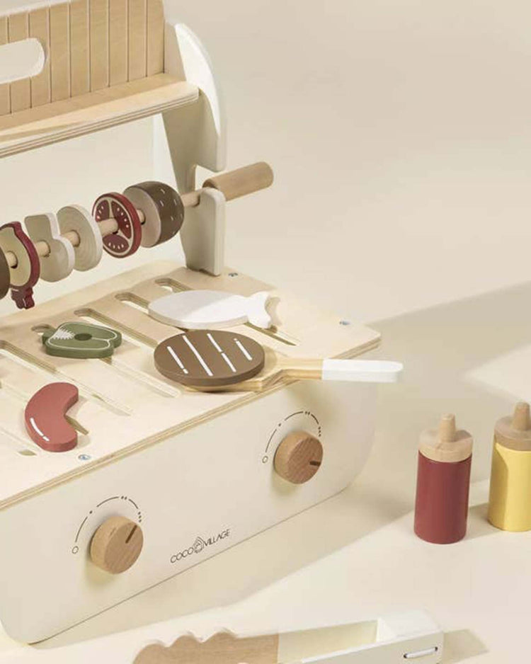 Little coco village play wooden barbecue playset