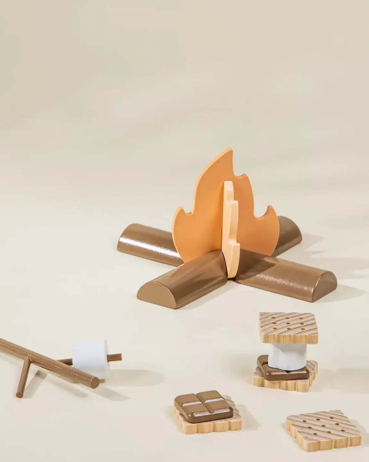 Little coco village play wooden camping playset