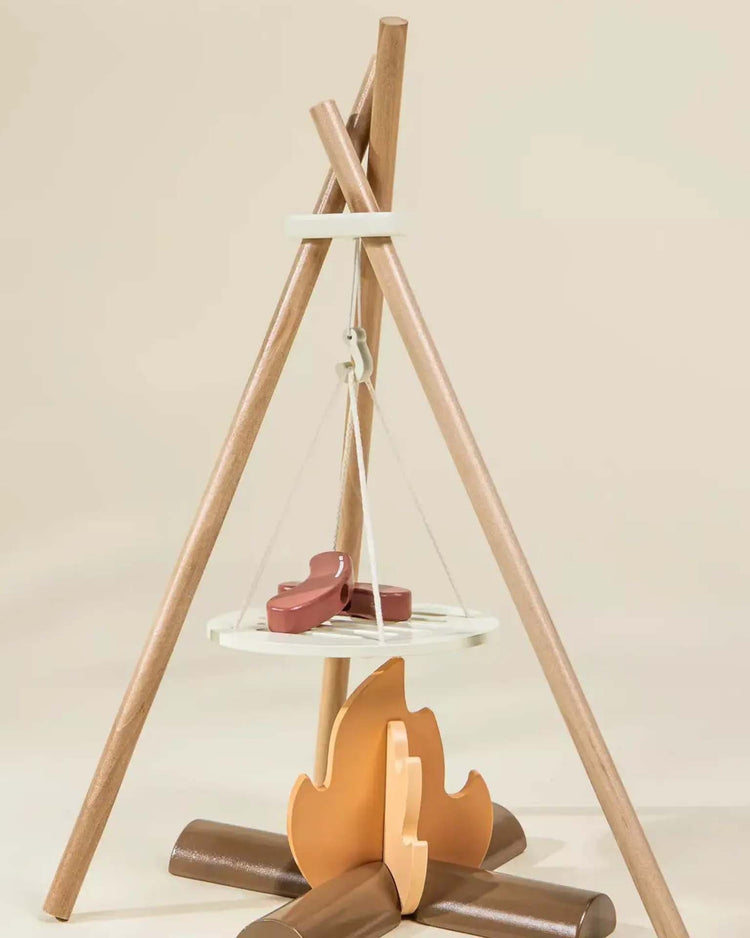 Little coco village play wooden camping playset
