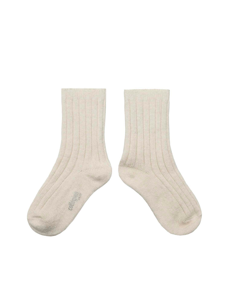 Little collegien accessories chamois socks in doux agneaux