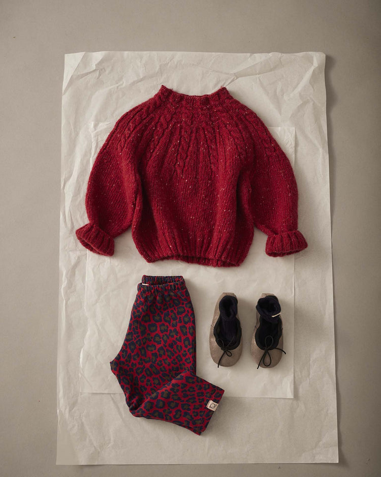 cozmo animal print baby leggings in red baby Little